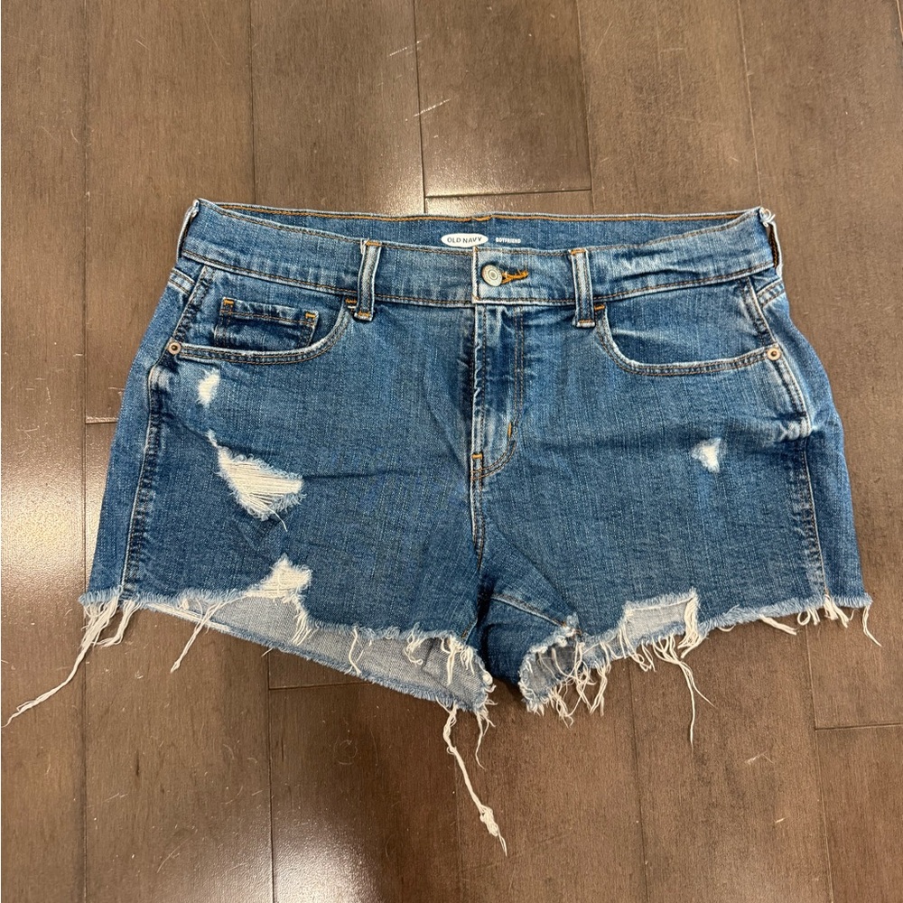 Old Navy Frayed Blue Jean Shorts